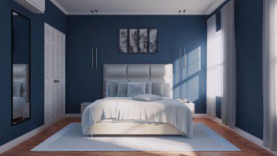 Donkere muren maken je kamer warmer, niet kleiner